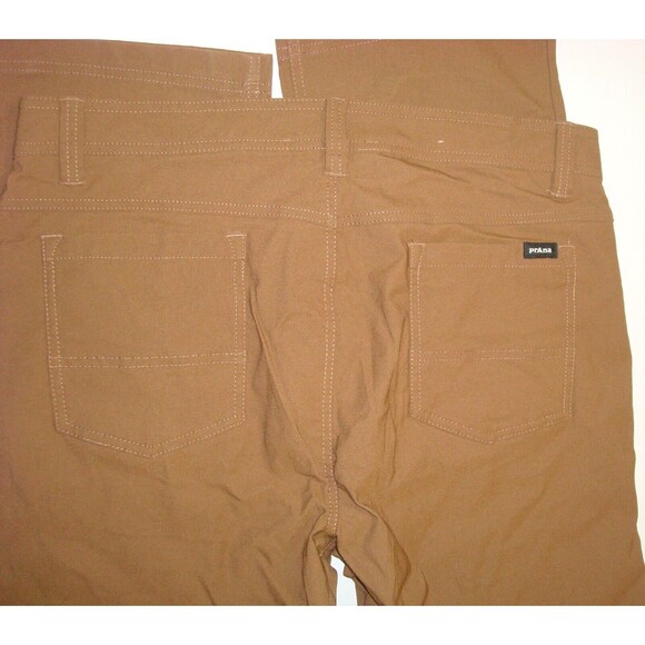 NWT New Mens Prana 36 x 30 Brion Pants II Hiking Casual Sepia Brown Rezion Recyc - Picture 4 of 7